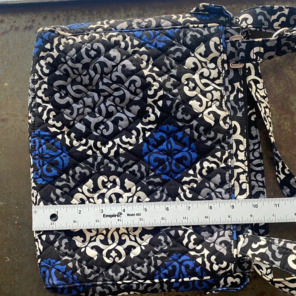 Vera Bradley Canterbury Cobalt Pattern (Retired) Tablet/Laptop Crossbody Bag